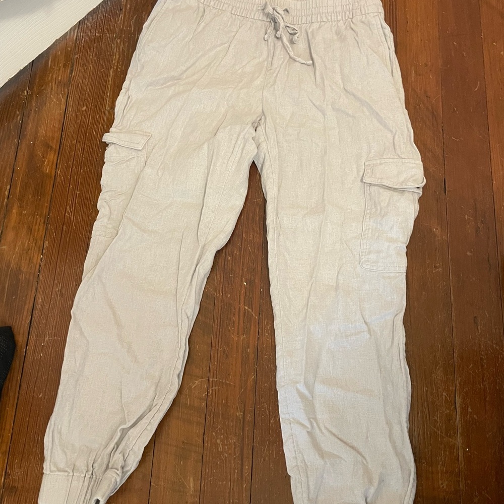 Banana Republic Light Gray Jogger Pants